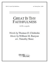 Great Is Thy Faithfulness SATB choral sheet music cover Thumbnail